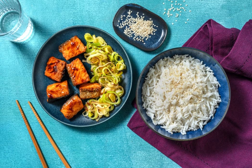 Immagine di Salmone esotico in glassa di soia e miele